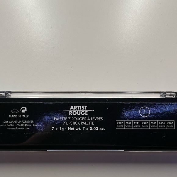 Makeup forever artist rouge 7 lipstick palette - Picture 2 of 2